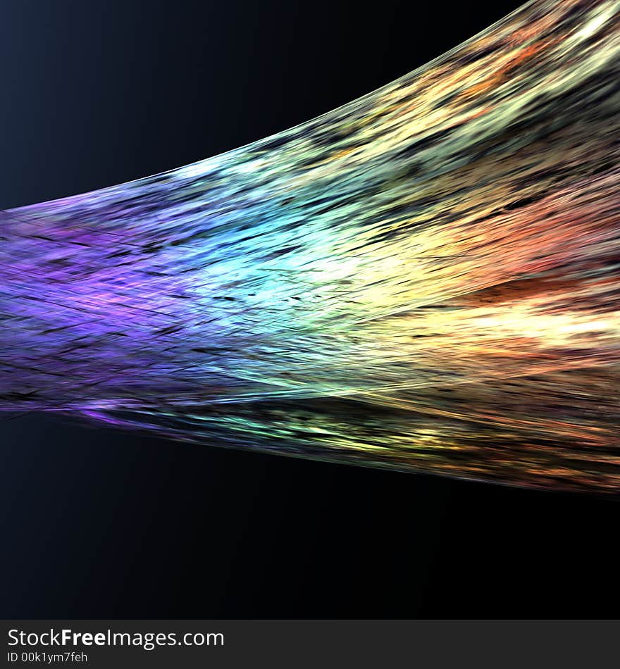 An illustration of a stretched piece of fabric of smoke in rainbow colors. An illustration of a stretched piece of fabric of smoke in rainbow colors.