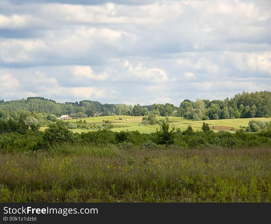 Small village in Latvia (exUSSR). Small village in Latvia (exUSSR).