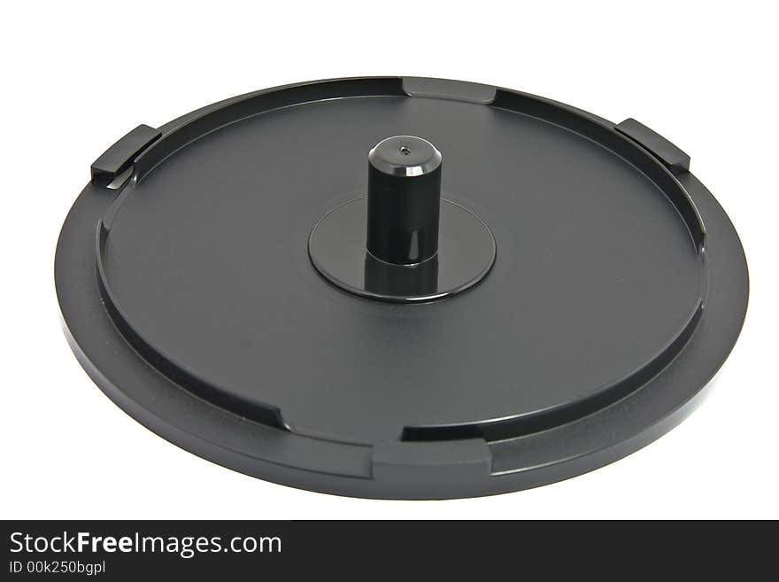 Black CD case isolated over white background