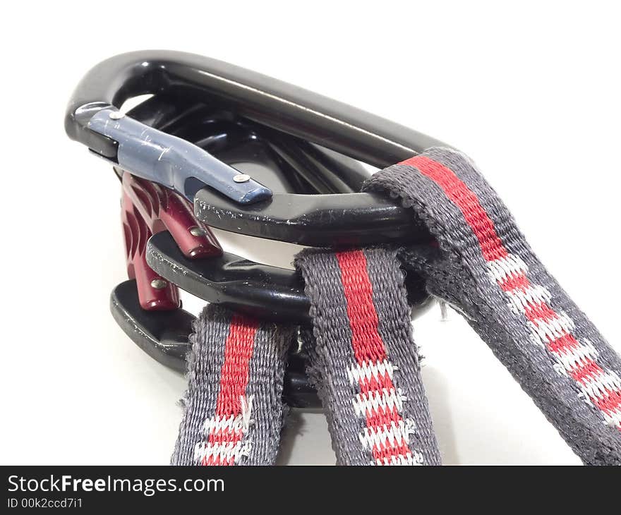 Used carabiner and express