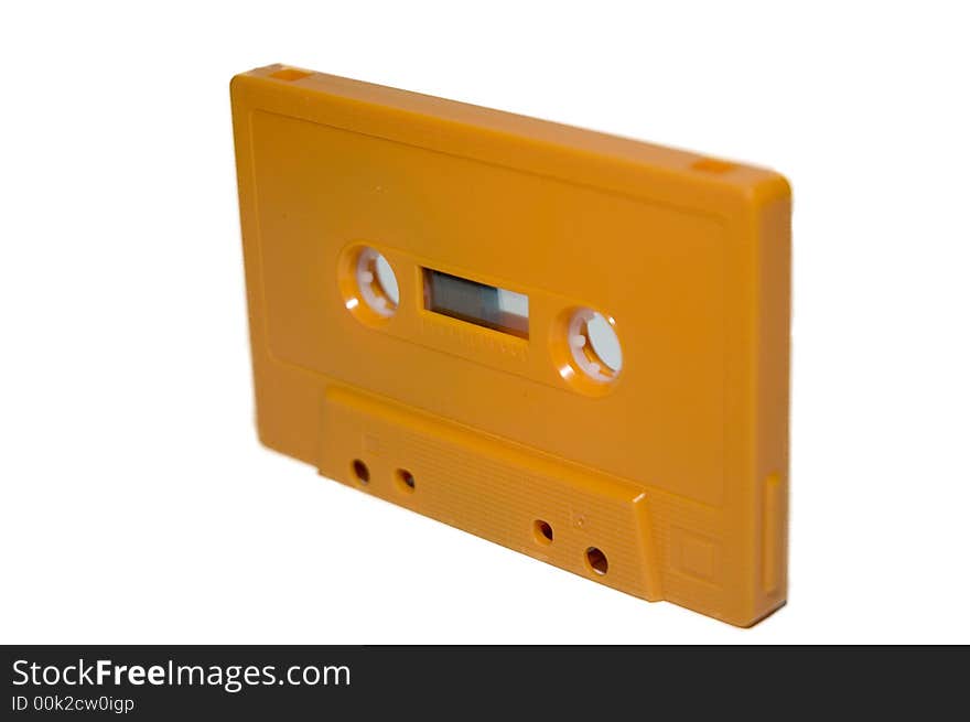 Orange Cassette Tape