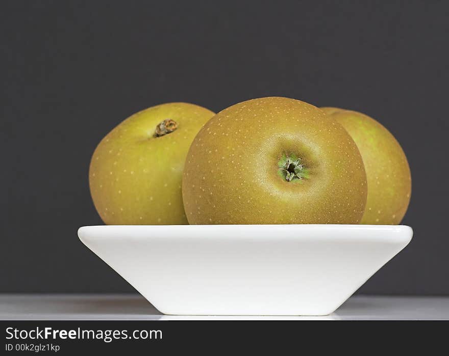 Russet Apples in a Bowl