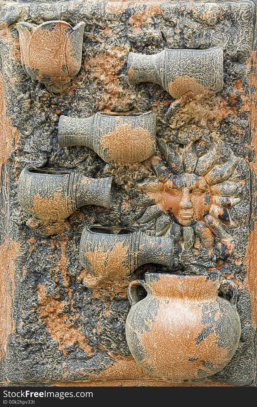 Wall Pottery Fountain