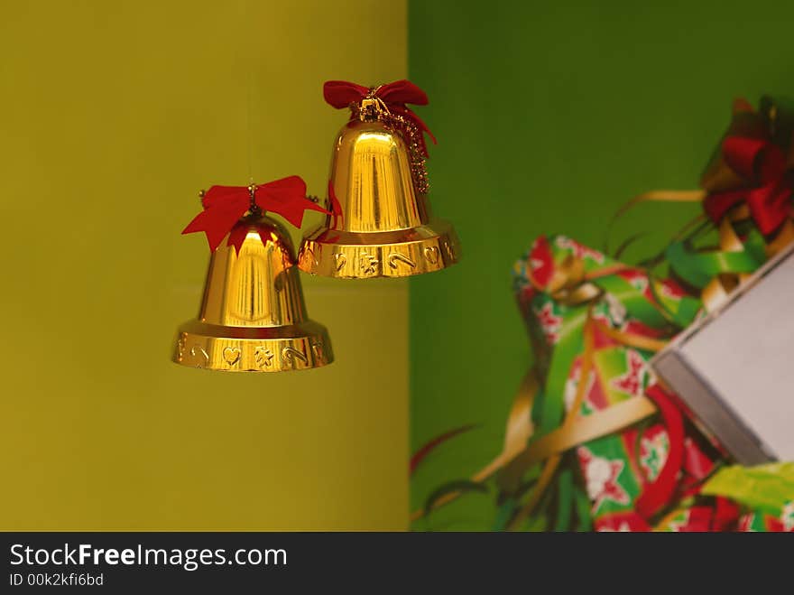 Photo of New Year's handbells. Photo of New Year's handbells