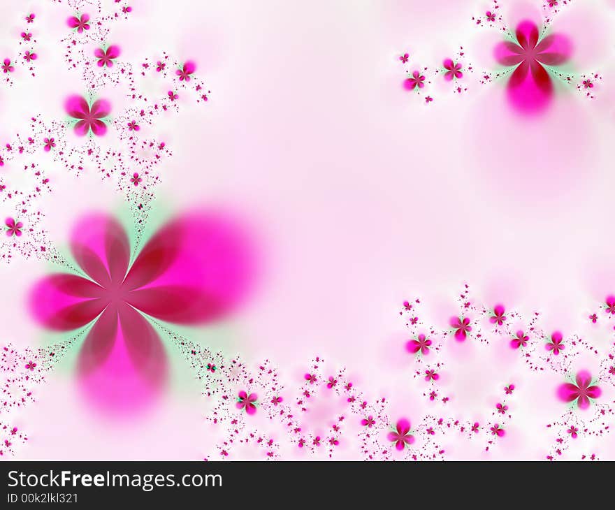 Beautiful flowers on a pink background. Beautiful flowers on a pink background