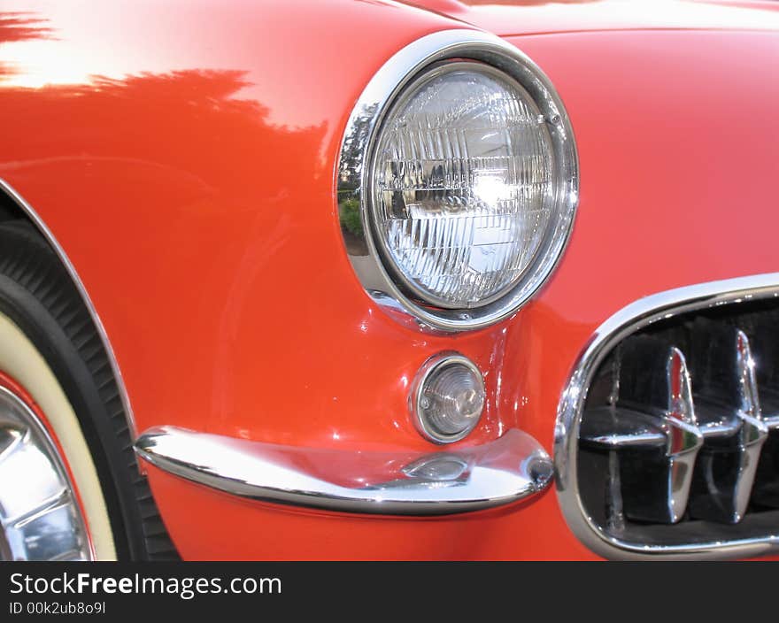 A classic 1956 Corvette chevy.