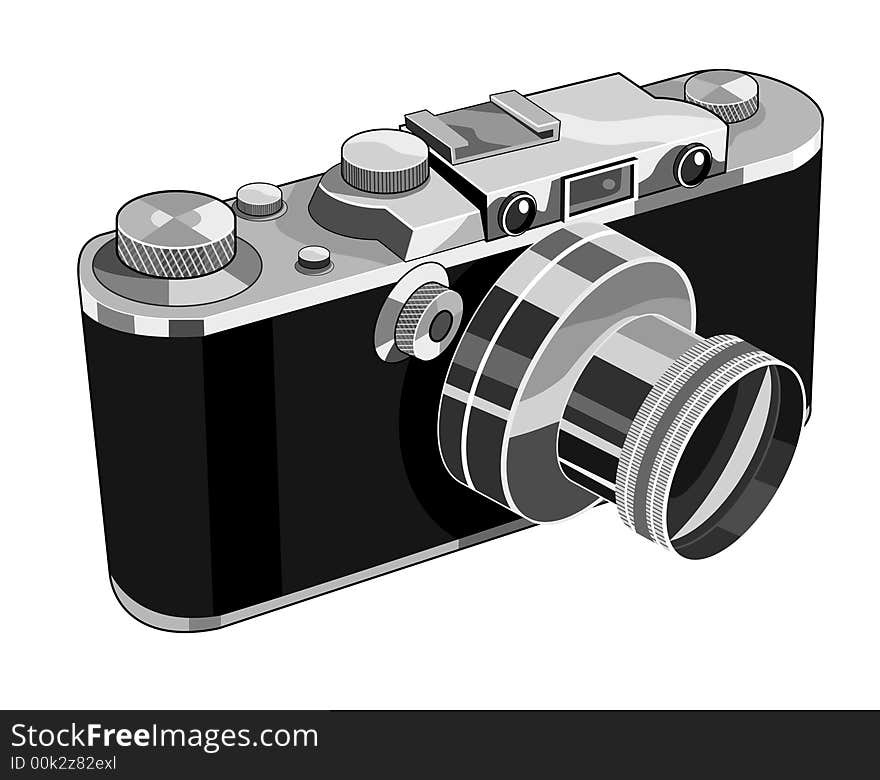 Retro styled SLR camera