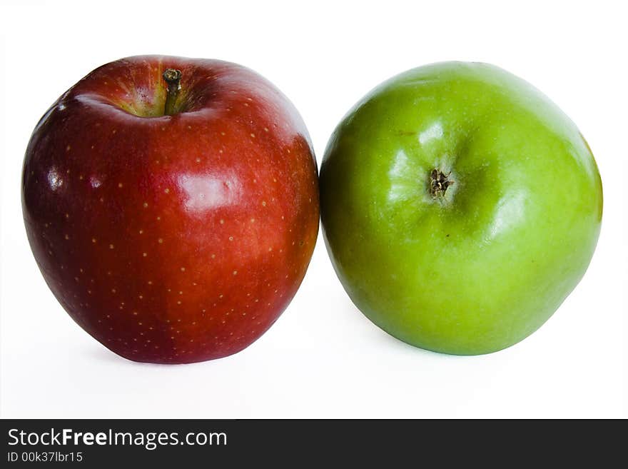 Apples isolated on a white background