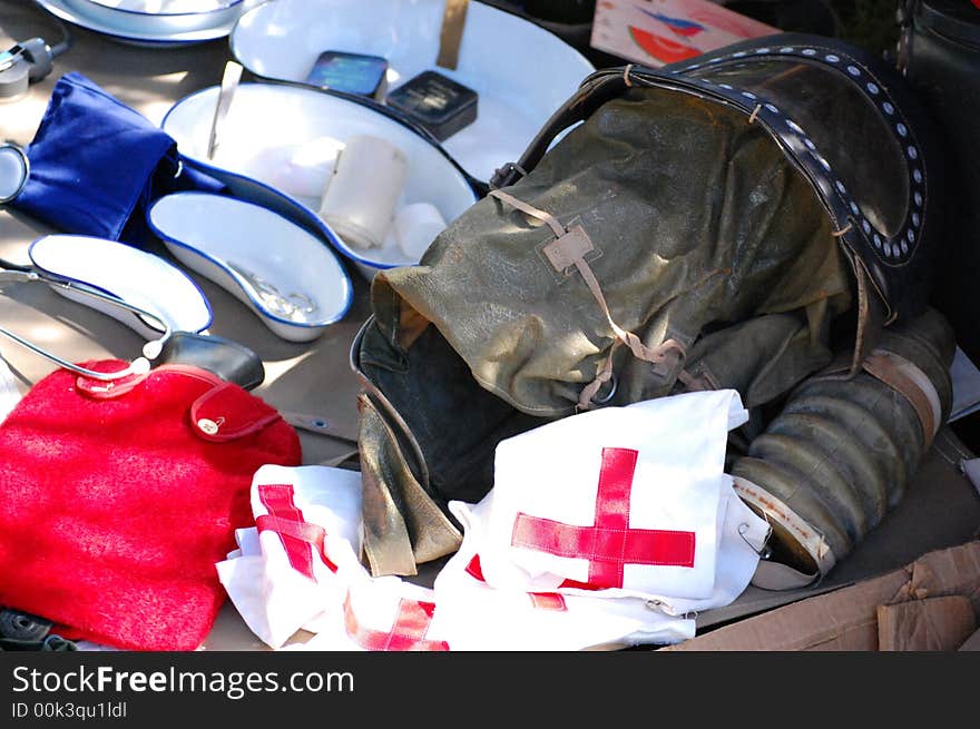 WWII first aid child gas mask