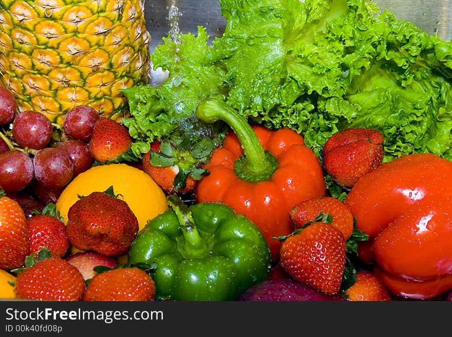 Rinsing Fruits And Vegetables