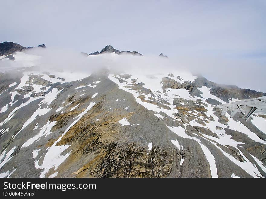 Mountains and clouds near Skagway Alaska. Mountains and clouds near Skagway Alaska