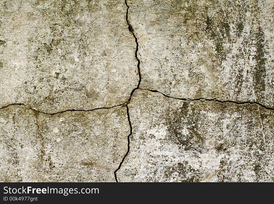 Old Cracked Plaster Wall