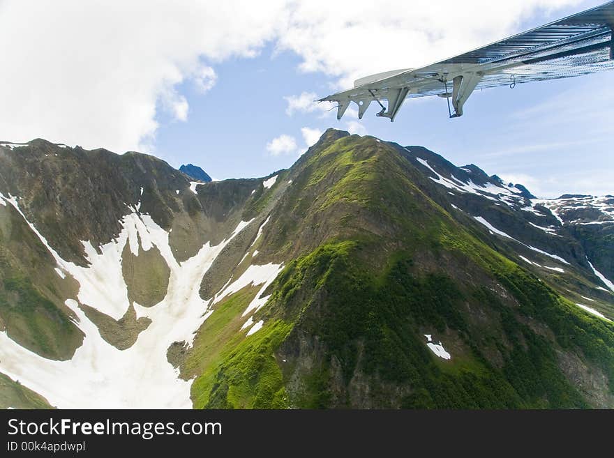 Mountains and clouds near Skagway Alaska. Mountains and clouds near Skagway Alaska