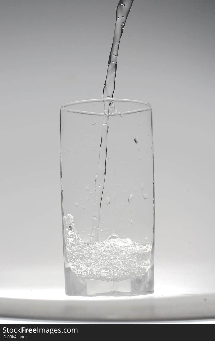 Water in a glass