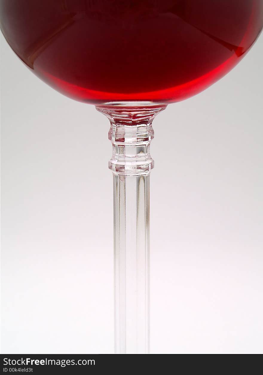 Glass filled with red wine. Glass filled with red wine