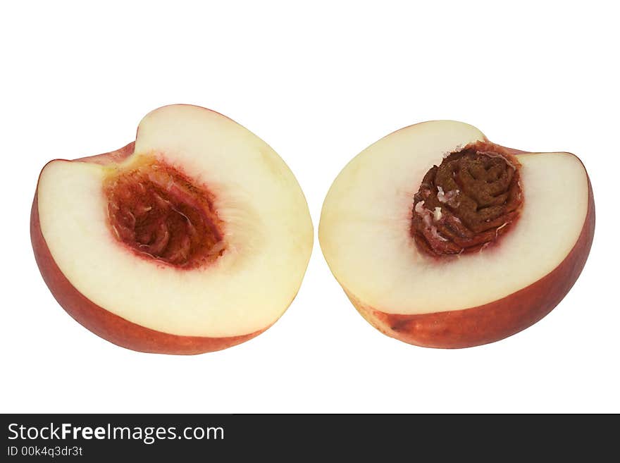 Peeled Pech With Clipping Path