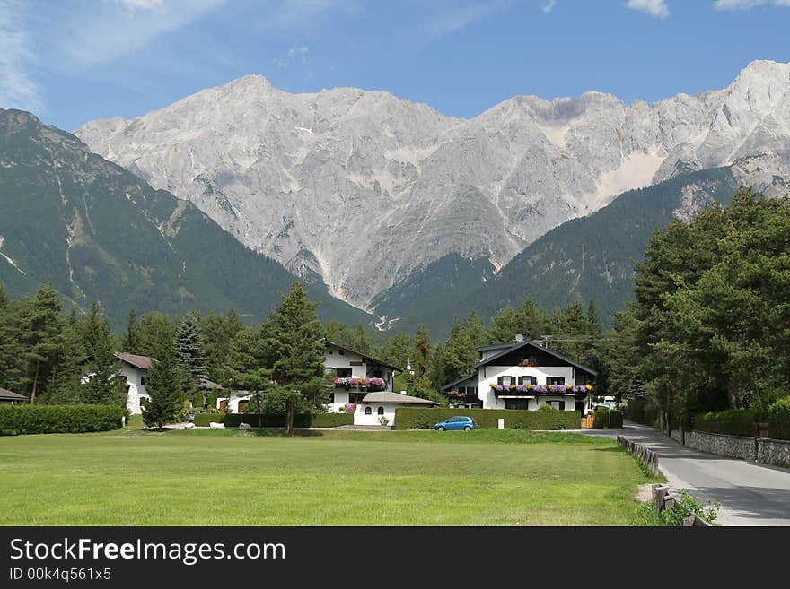 Small village in Austrian Alps. Small village in Austrian Alps