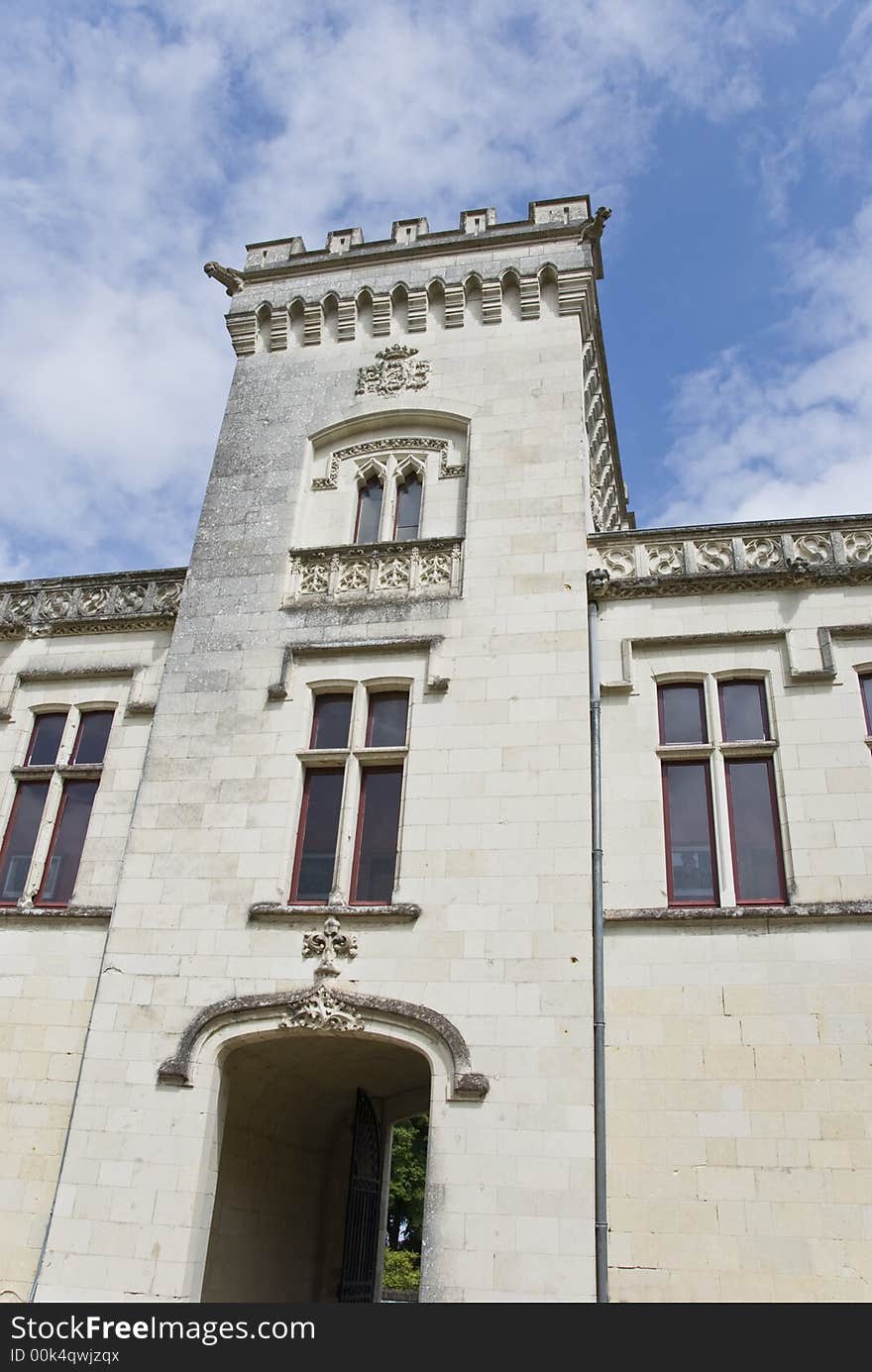 Chateau Brézé front tower