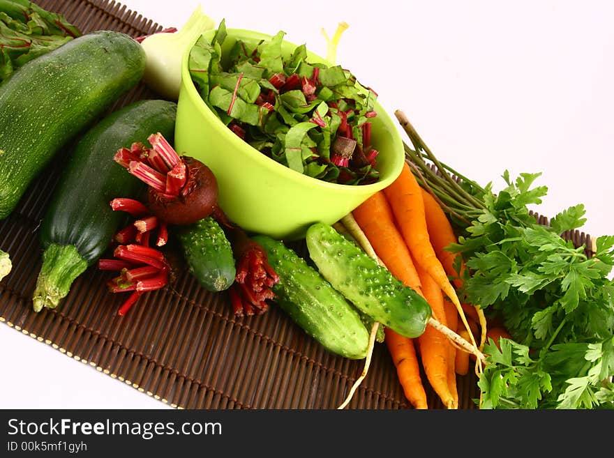 Different fresh tasty vegetables.