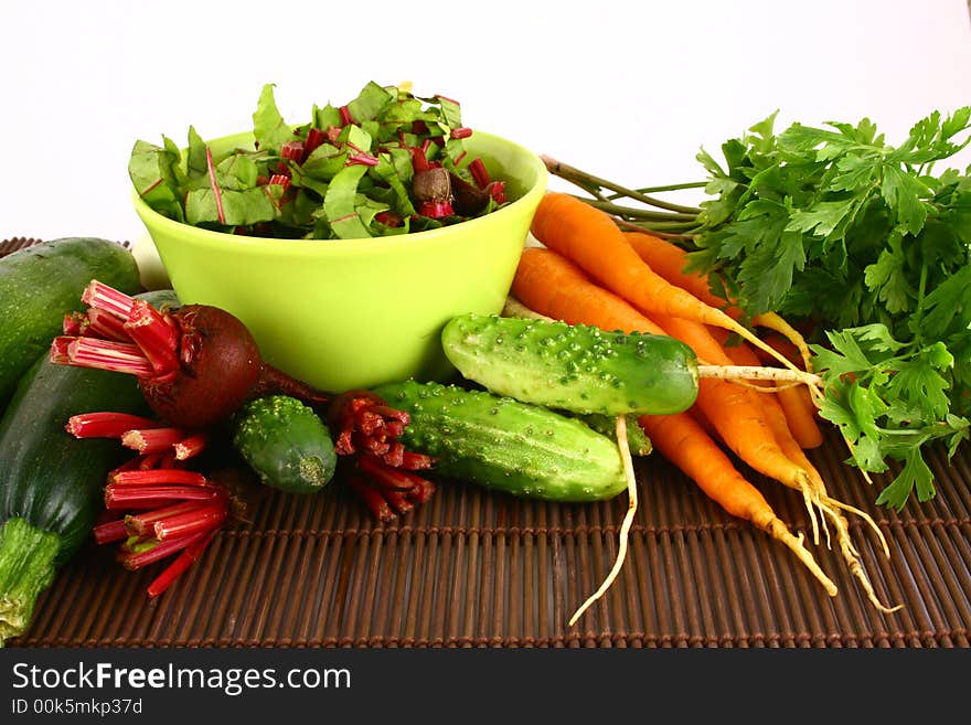 Different fresh tasty vegetables.