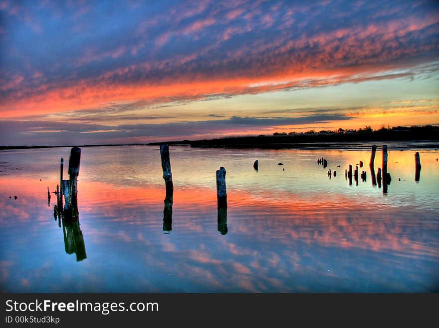 Evening lake