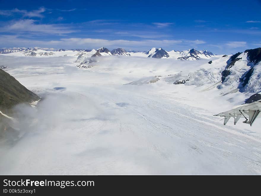 Mountains and Snow in Alaska