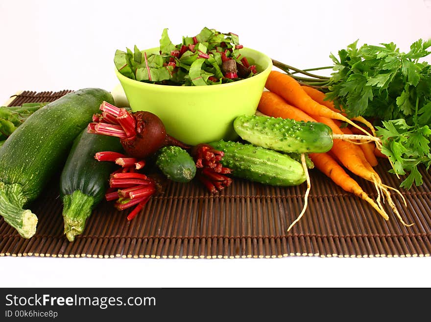 Different fresh tasty vegetables.