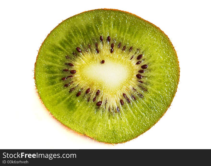 Kiwi-fruits isolated on a white background prepared. Kiwi-fruits isolated on a white background prepared