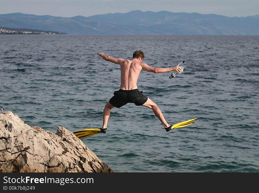 Young Diver