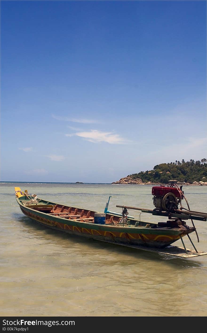 Fishing boat in the ocean