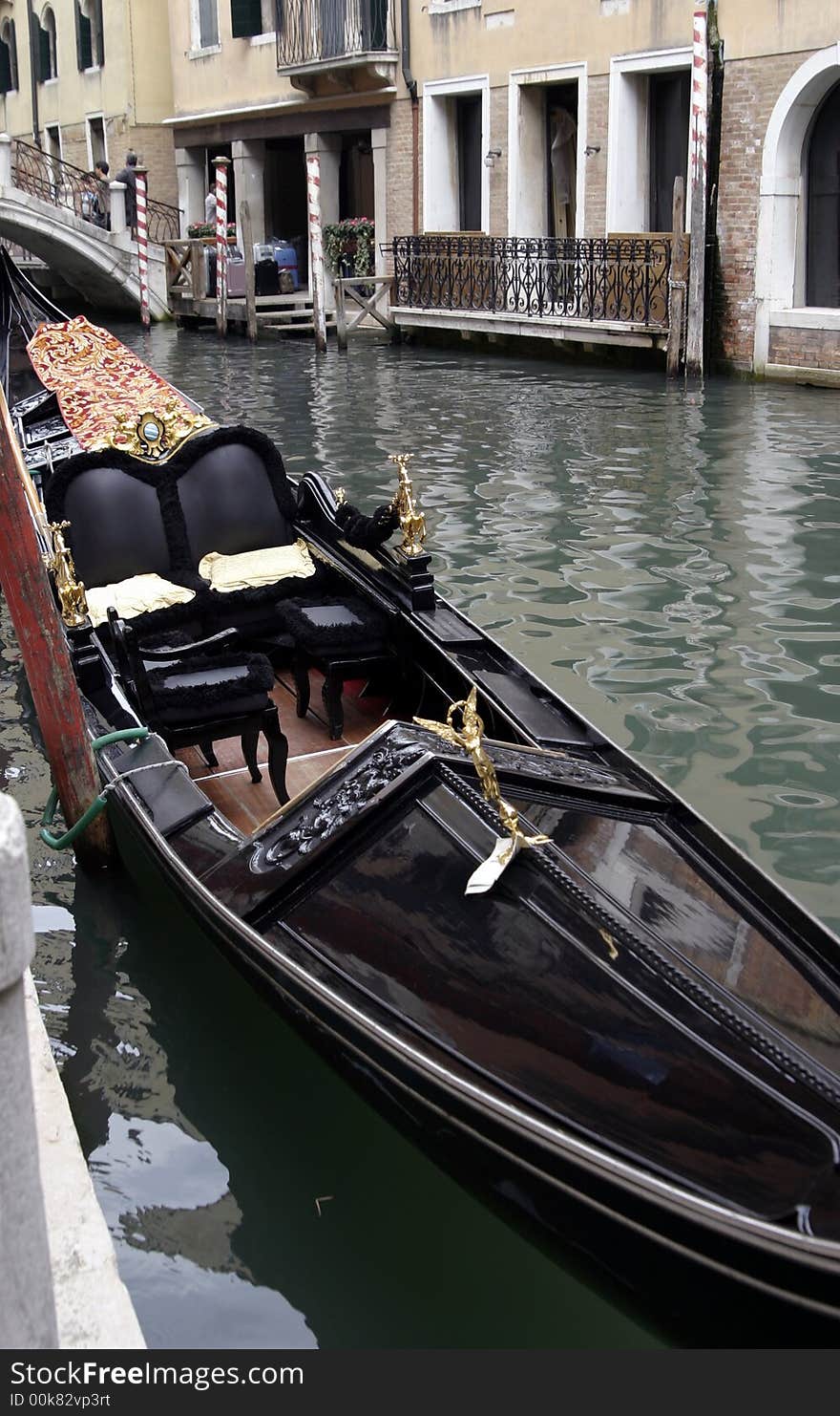 The Venetian national boat (gondola). The Venetian national boat (gondola)