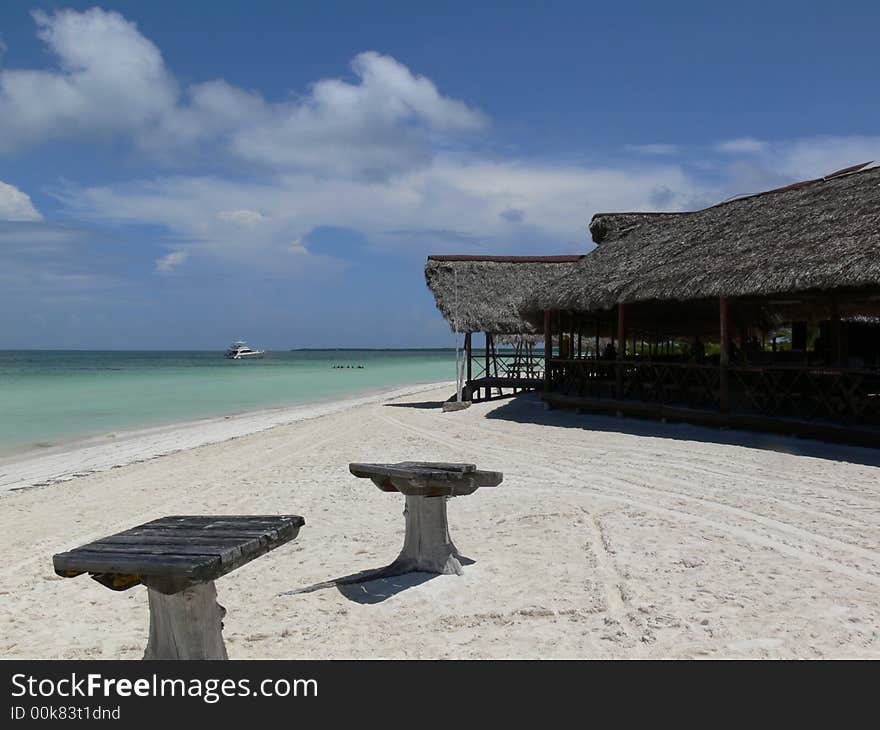 A small tropical island just a few miles from Cuba. A small tropical island just a few miles from Cuba