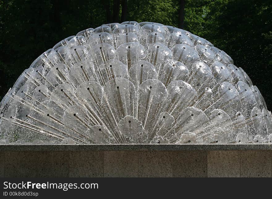 Fountain in park, Jastrzebie- Zdrój in Poland