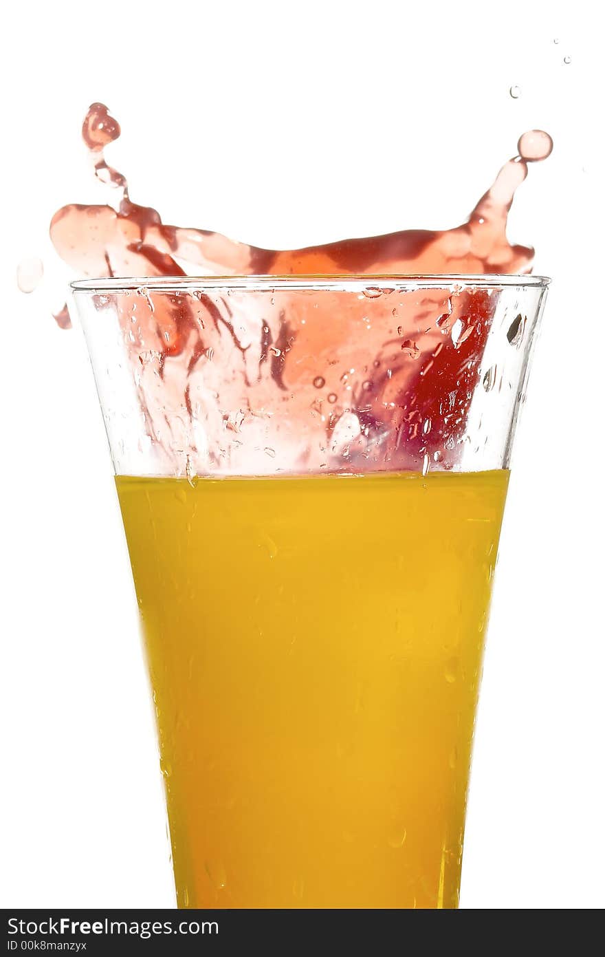 Glass with juice