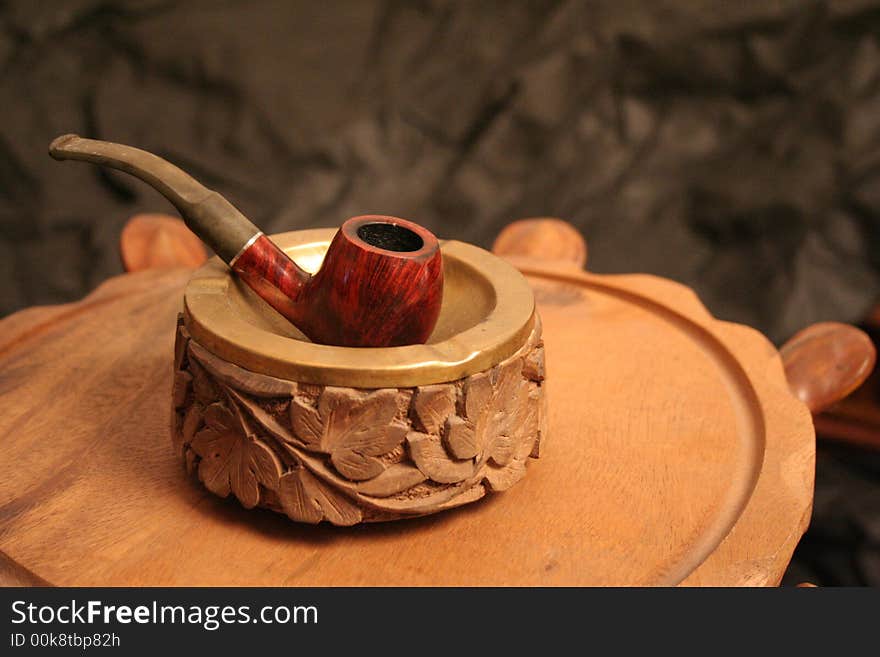 Smoke pipe on arabian table