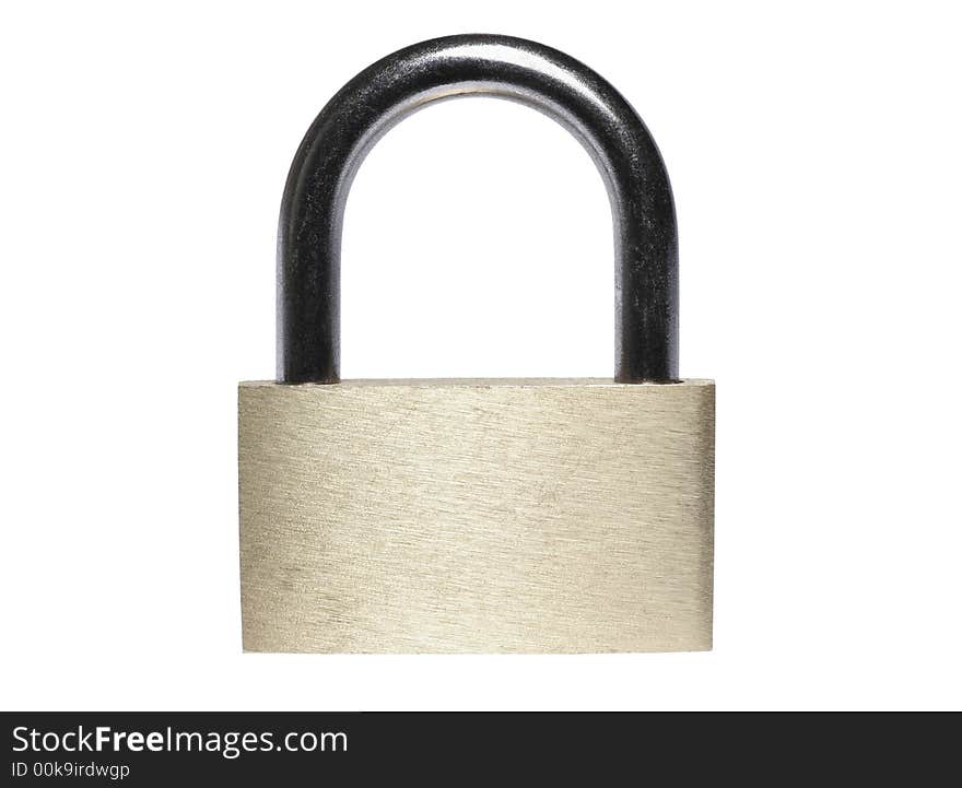 Closed Brass Padlock