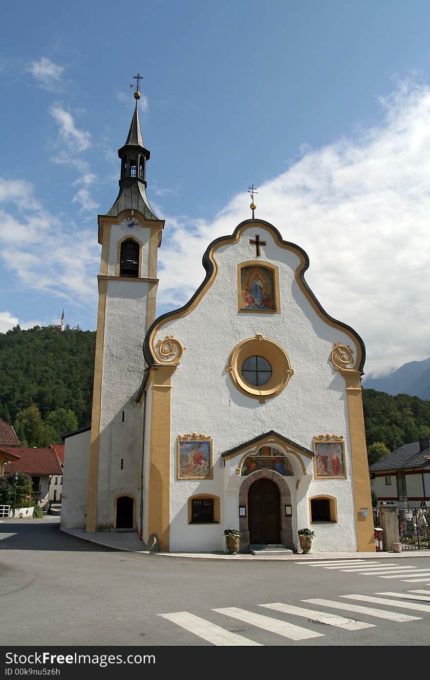 Beautiful church in Austrian Alps. Beautiful church in Austrian Alps