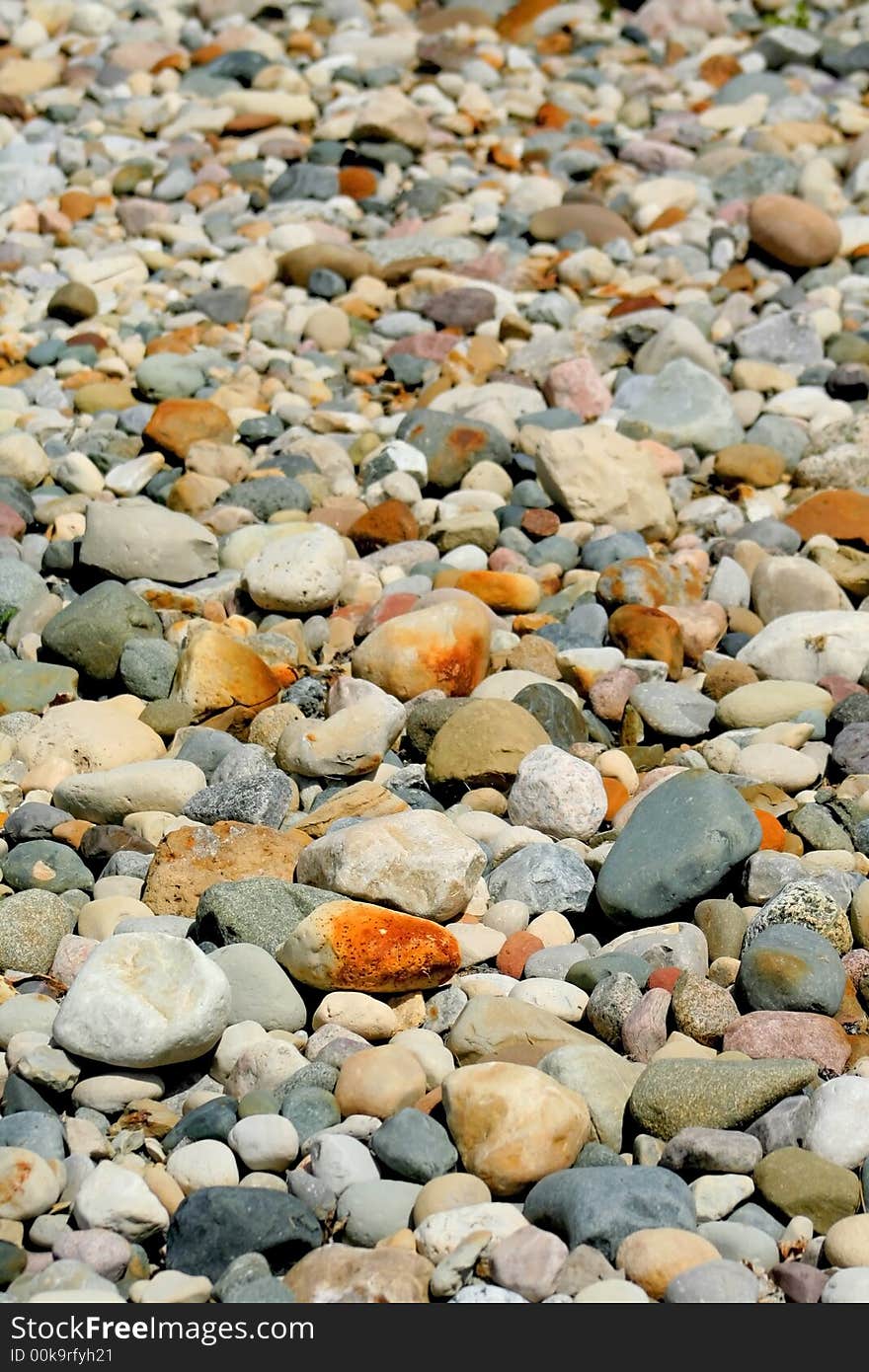 Many colorful stones Image is good for background