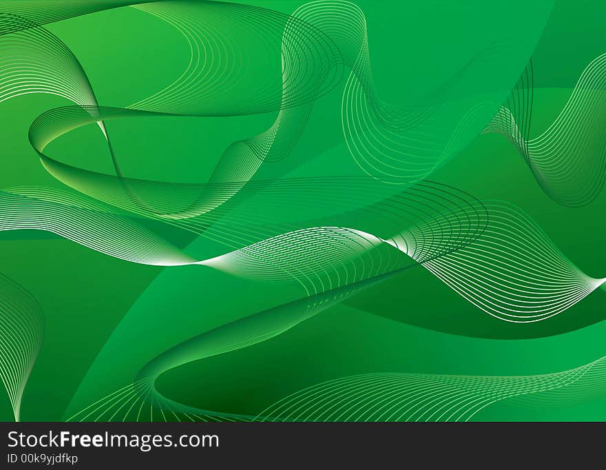 Abstract background of green color. A  illustration