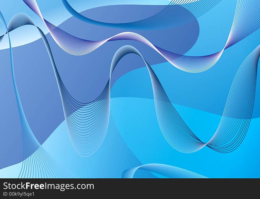 Abstract background of blue color. A  illustration