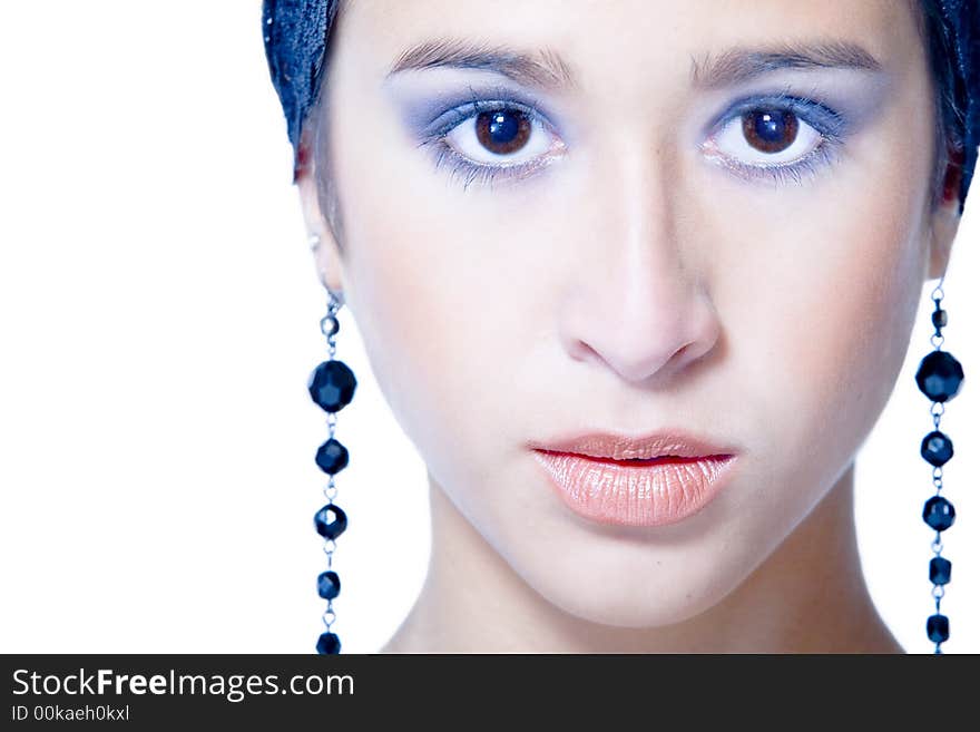 A 15 year old pretty girl in the photo studio on different backgrounds in different styles. A 15 year old pretty girl in the photo studio on different backgrounds in different styles.