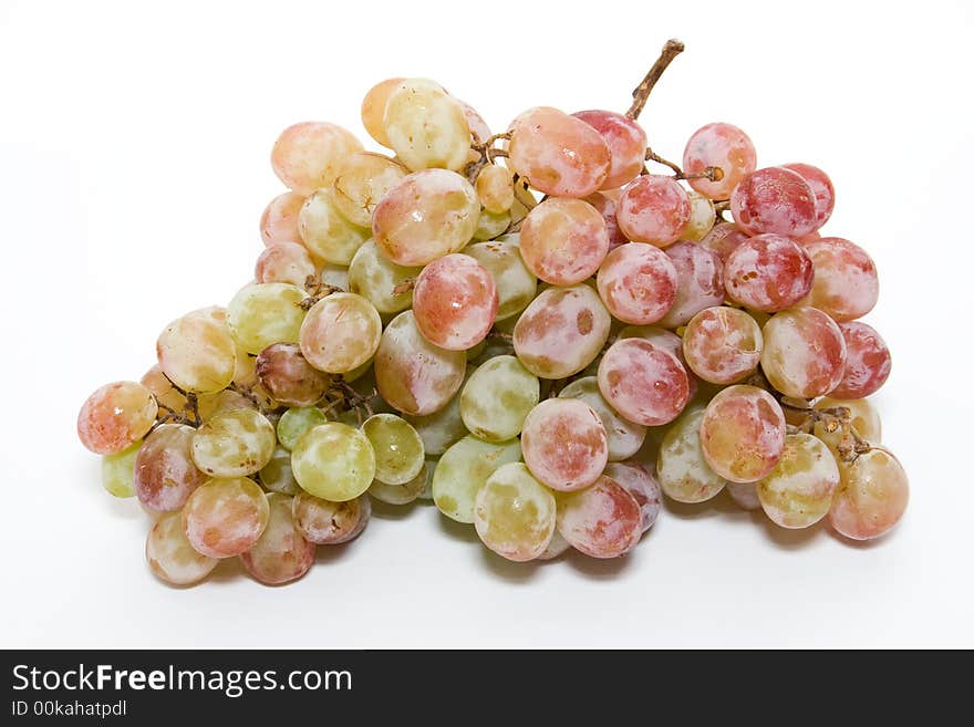 Grape isolated on semi-white background