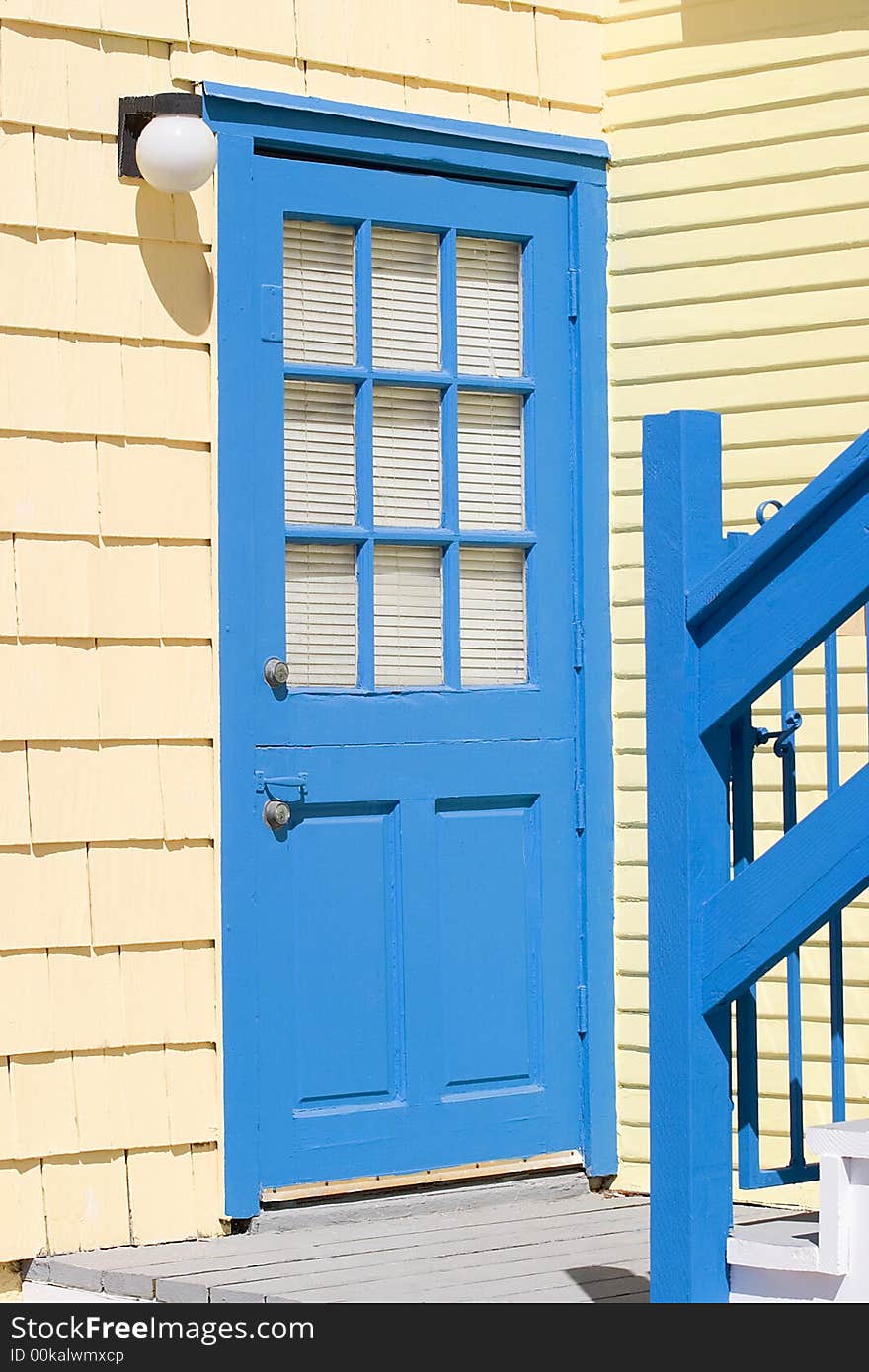 Colorful Blue Door