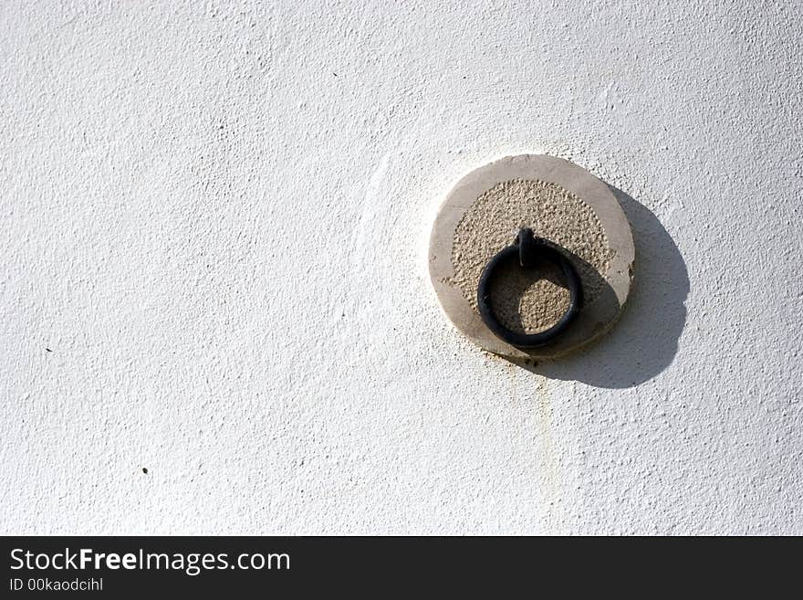 Door Handle Isolated on White Background wall