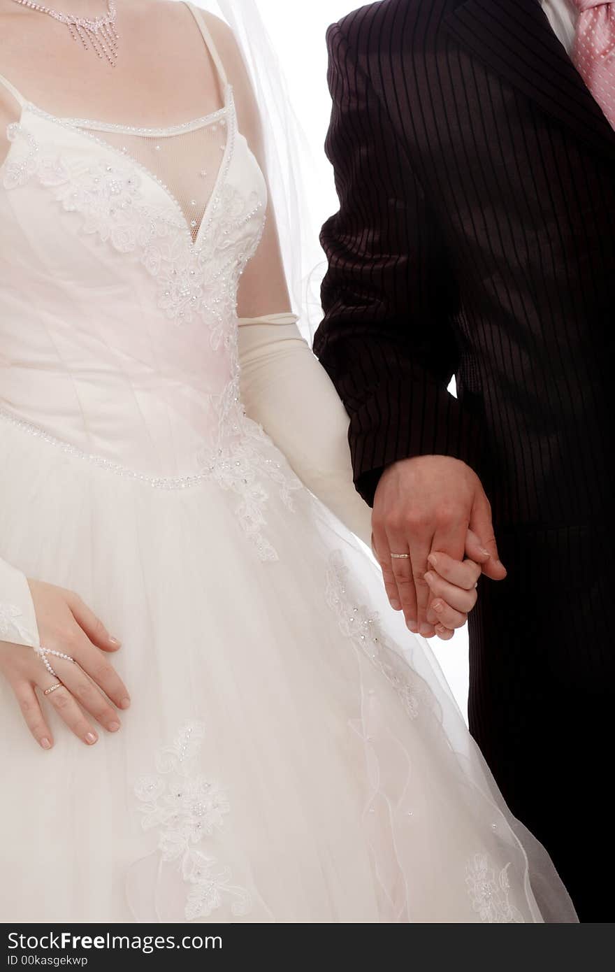 Wedding background: A couple on their wedding day. Wedding background: A couple on their wedding day