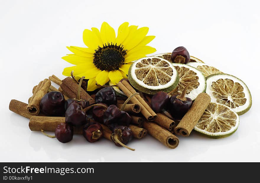 Dried fruit with sunflower