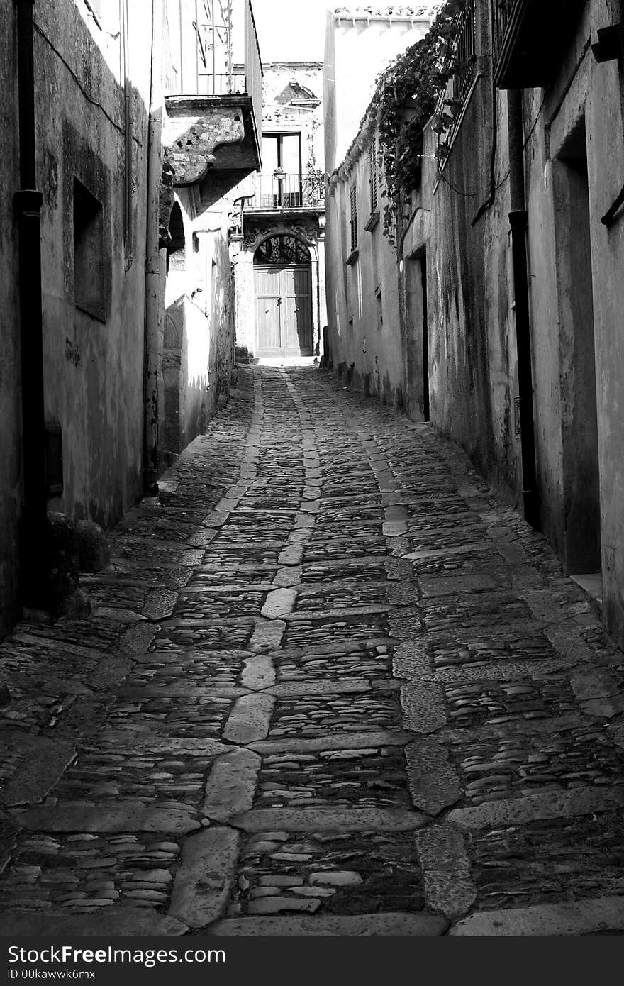 Old town Eriche in Sicily