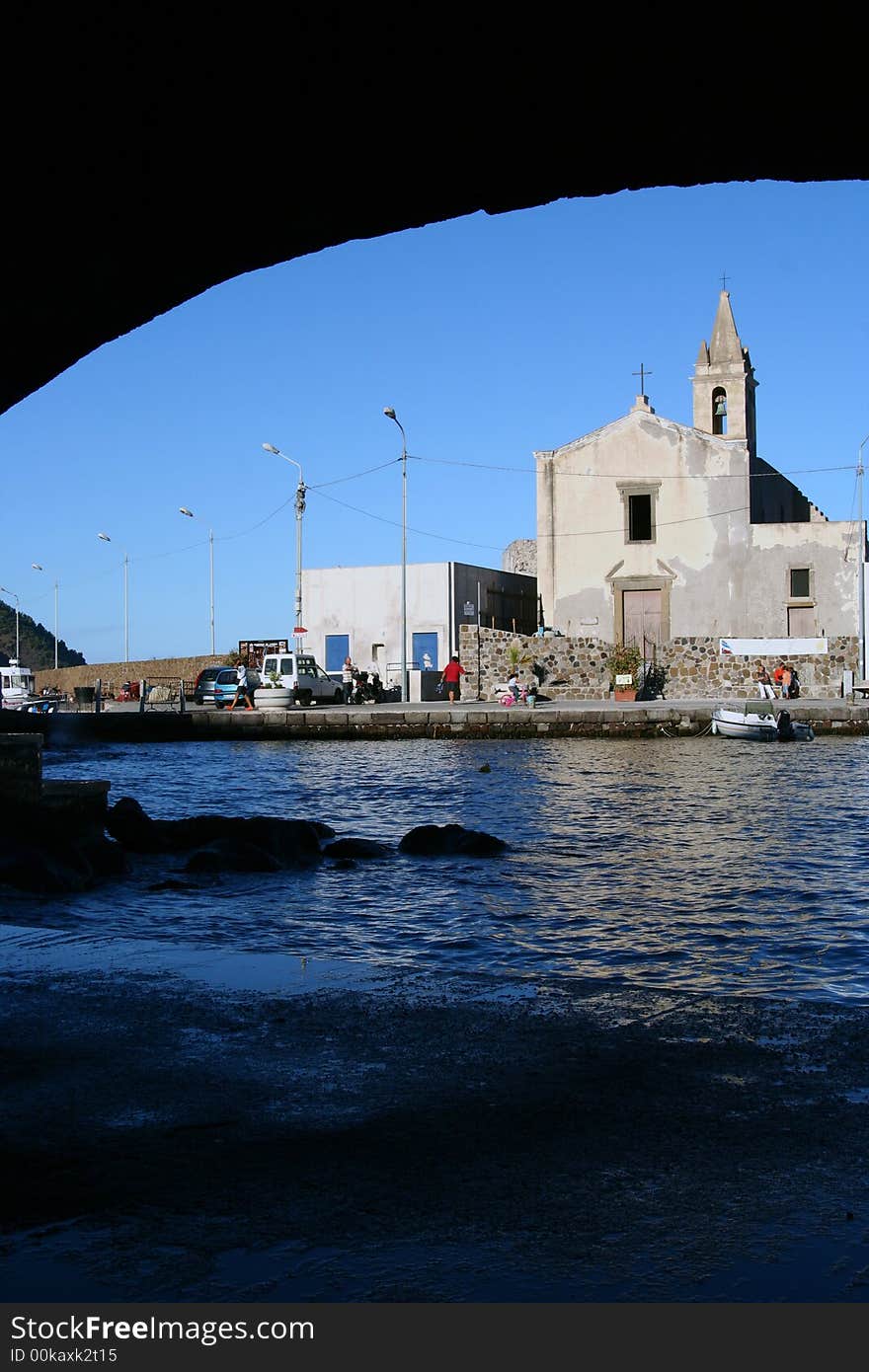 Old town in Sicily at summer