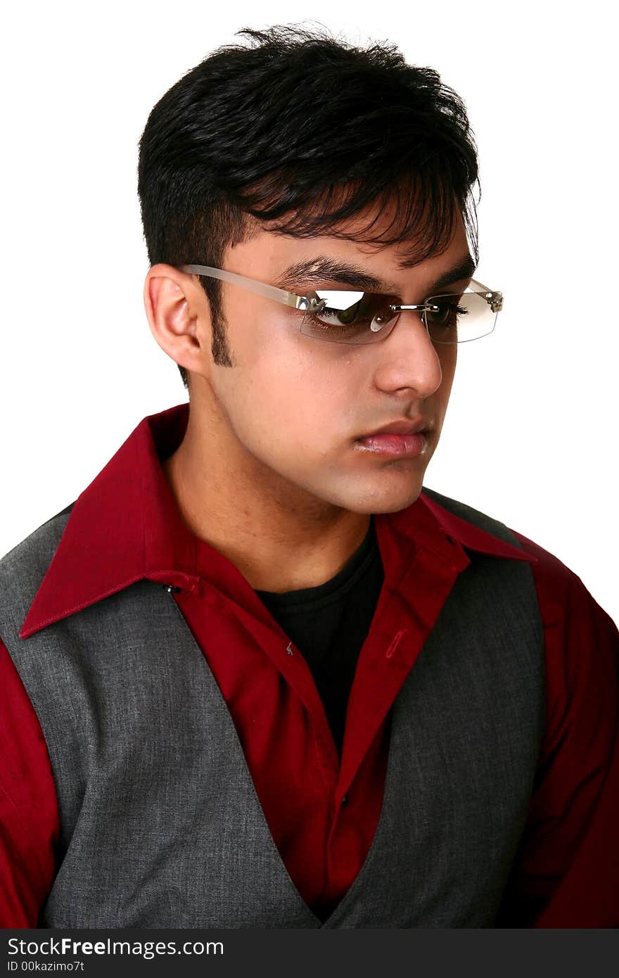 Young Indian Man With Serious