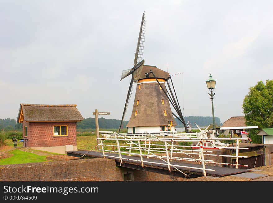 This is a typical Dutch windmill